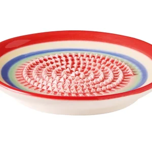 cilio Tellerreibe "ROSSO" aus Porzellan mit fein gezahnter Reibfläche, inkl. Pinsel Top-Angebot