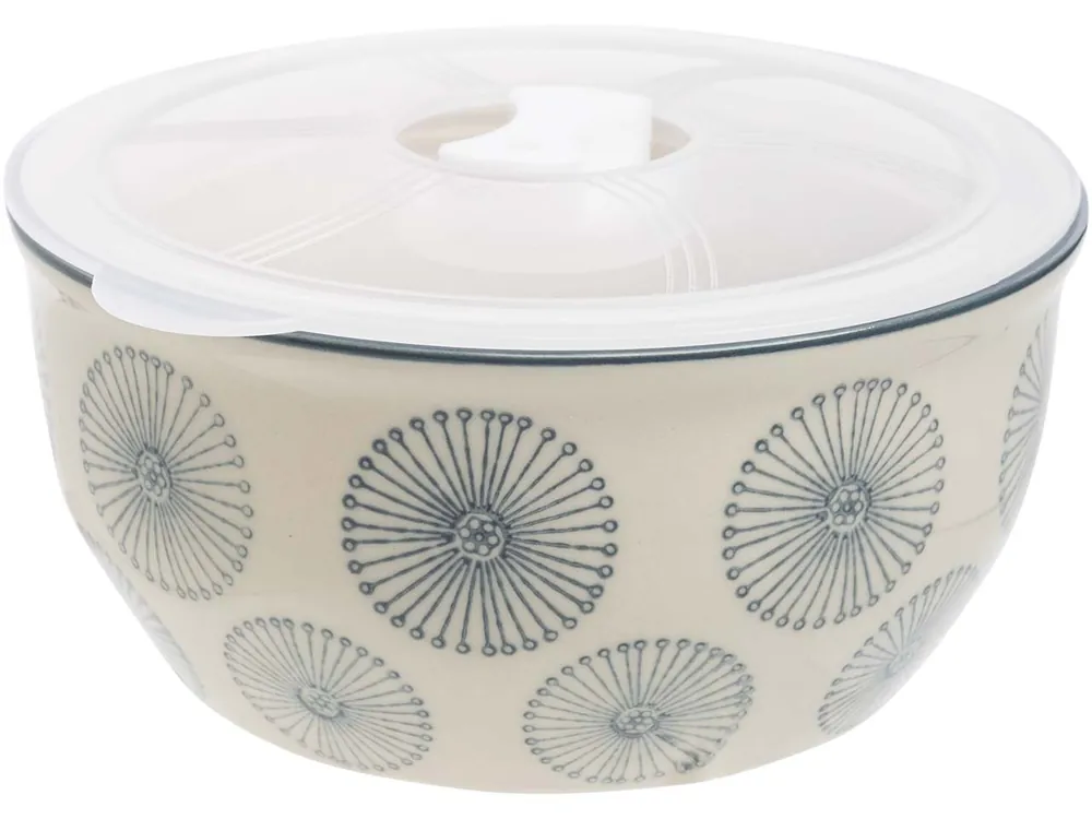 Echt tranquillo Schüssel "ART DECO" mit Deckel, 400 ml