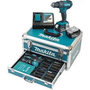 Rabatt Makita Akku-Schlagbohrschrauber-Set "DHP482RFX9" 18V/3Ah 2 Akkus + Ladegerät