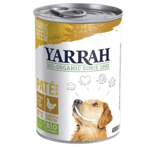 Neue Kollektion YARRAH Bio-Nassfutter für ausgewachsene Hunde, Huhn, getreidefrei