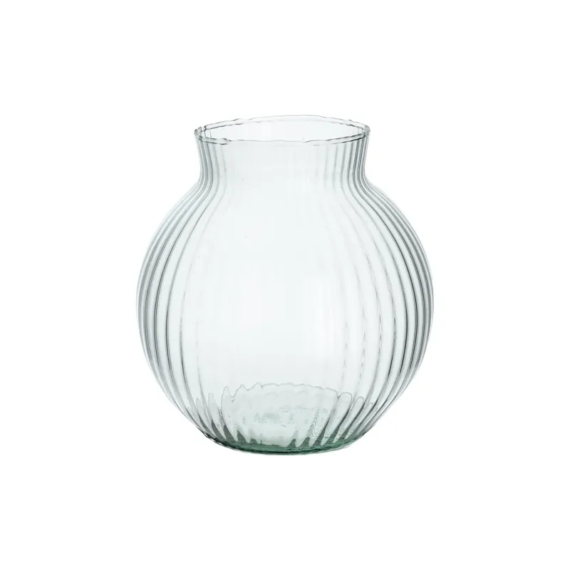 Angebot Vase, recyceltes Glas, transparent, Ø17CM