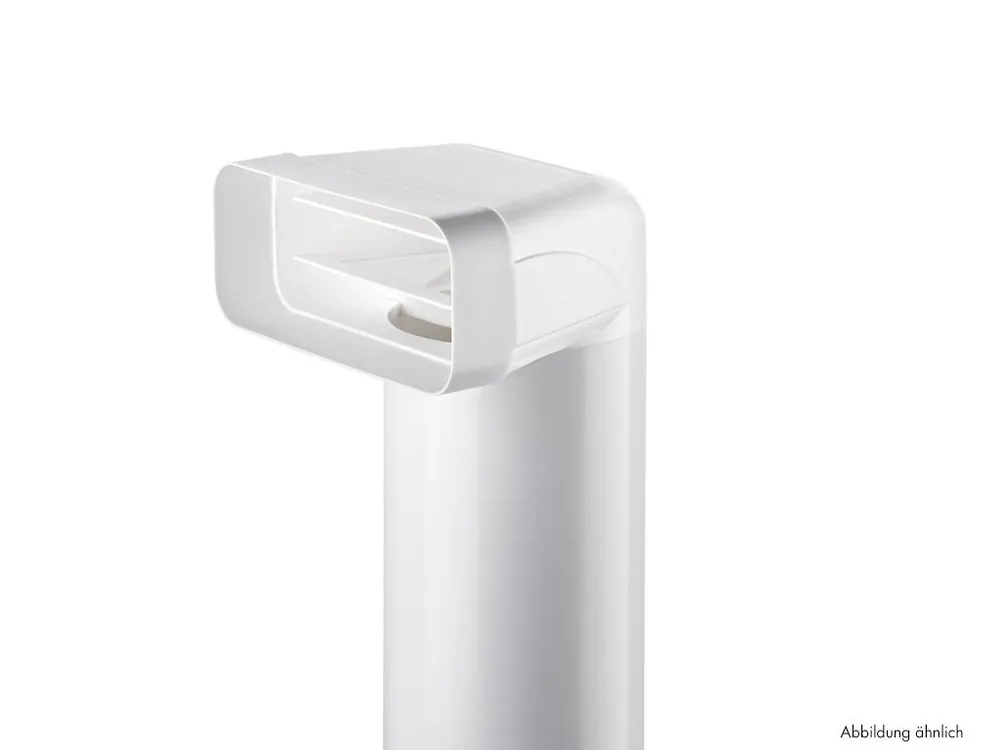F-UR 150 Umlenkstück 90° mit Rundrohr, Verbindungselement, weiß, L 1000 mm Knallerangebot