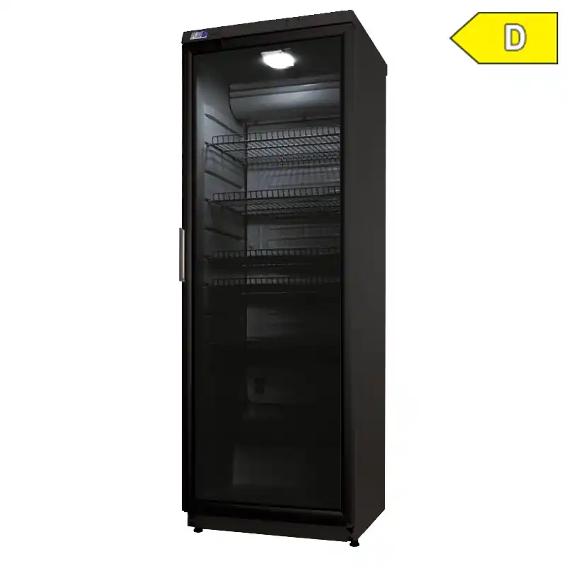 Mega-Angebot KBS Glastürkühlschrank CD 350 schwarz