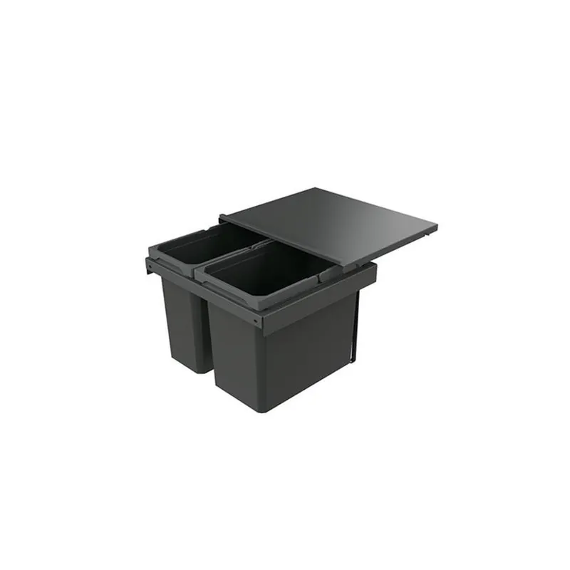 Naber Abfallsammler Cox Stand-UP® 350 S/500-2, für vorhandenen Auszug, anthrazit Garantierte Lieferung